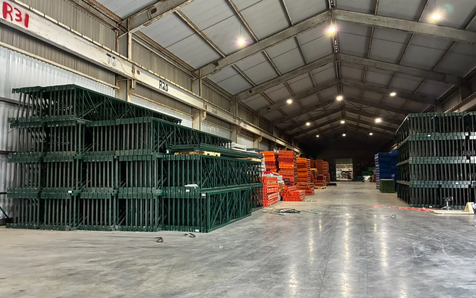 Inside the United Rack Solutions warehouse